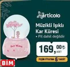 ARTİCOLO MÜZİKLİ IŞIKLI KAR KÜRESİ ARTİCOLO MÜZİKLİ IŞIKLI KAR KÜRESİ